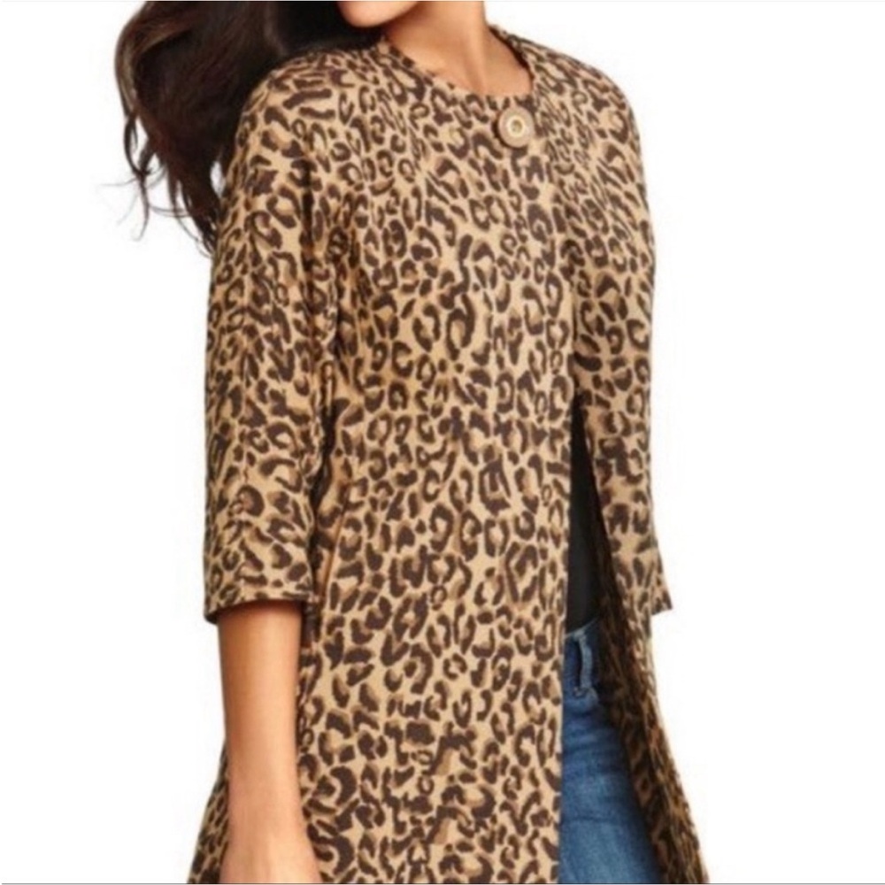 Never worn! Cabi Love, Carol Collection leopard over jacket